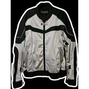 BILT Techno BLM13 Size XL-T Grey/ Black Mesh Motorcycle Jacket NOS Tags Armored